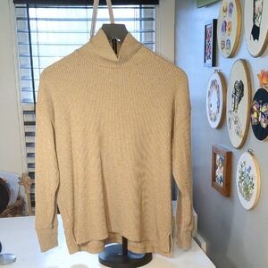 J. Crew Beige Turtleneck Sweater
